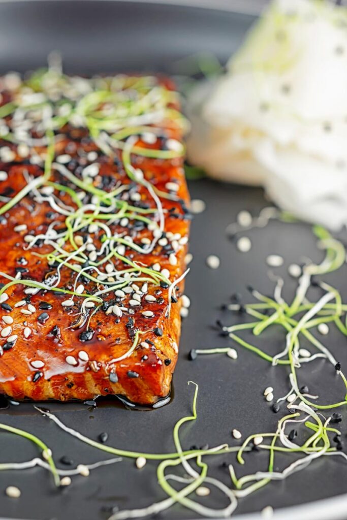 Quick Pan Fried Salmon Teriyaki | Krumpli