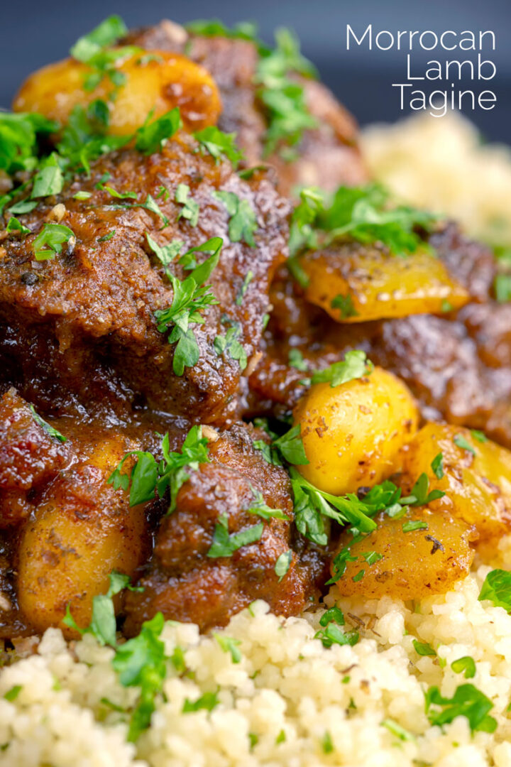 Moroccan Lamb Tagine with Dates & Almonds - Krumpli