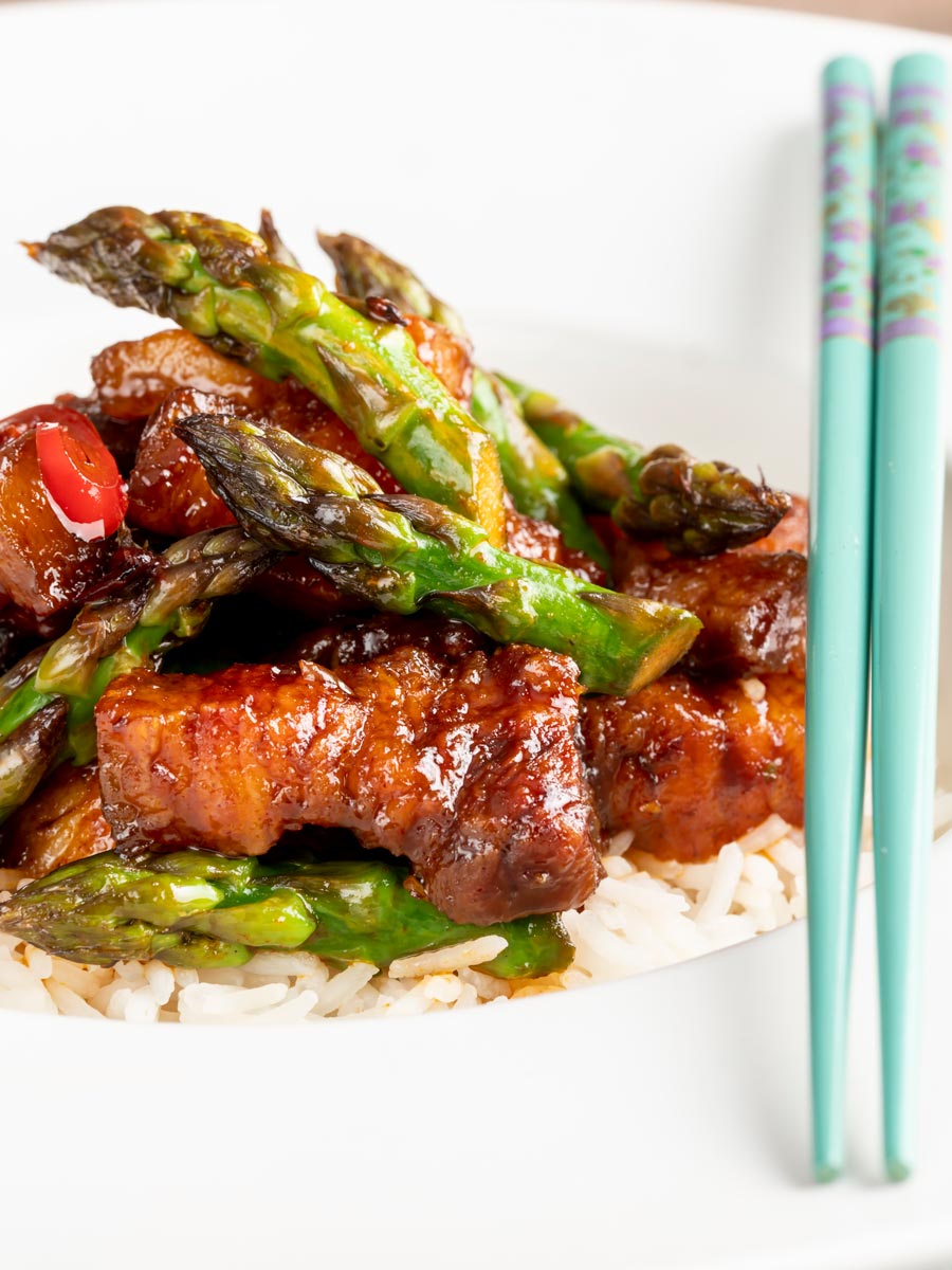 Korean Pork Belly With Gochujang Glaze Asparagus Krumpli Korean Pork Belly With Gochujang Glaze Asparagus Krumpli
