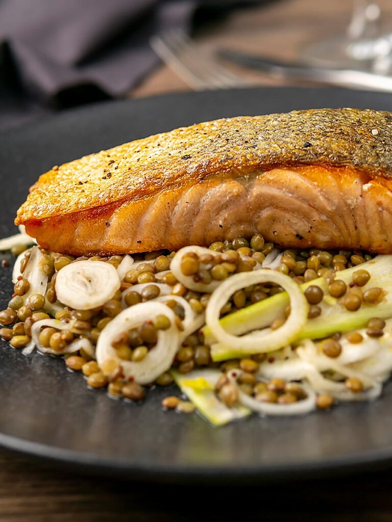Pan Seared Salmon with Perfect Crispy Skin - Krumpli