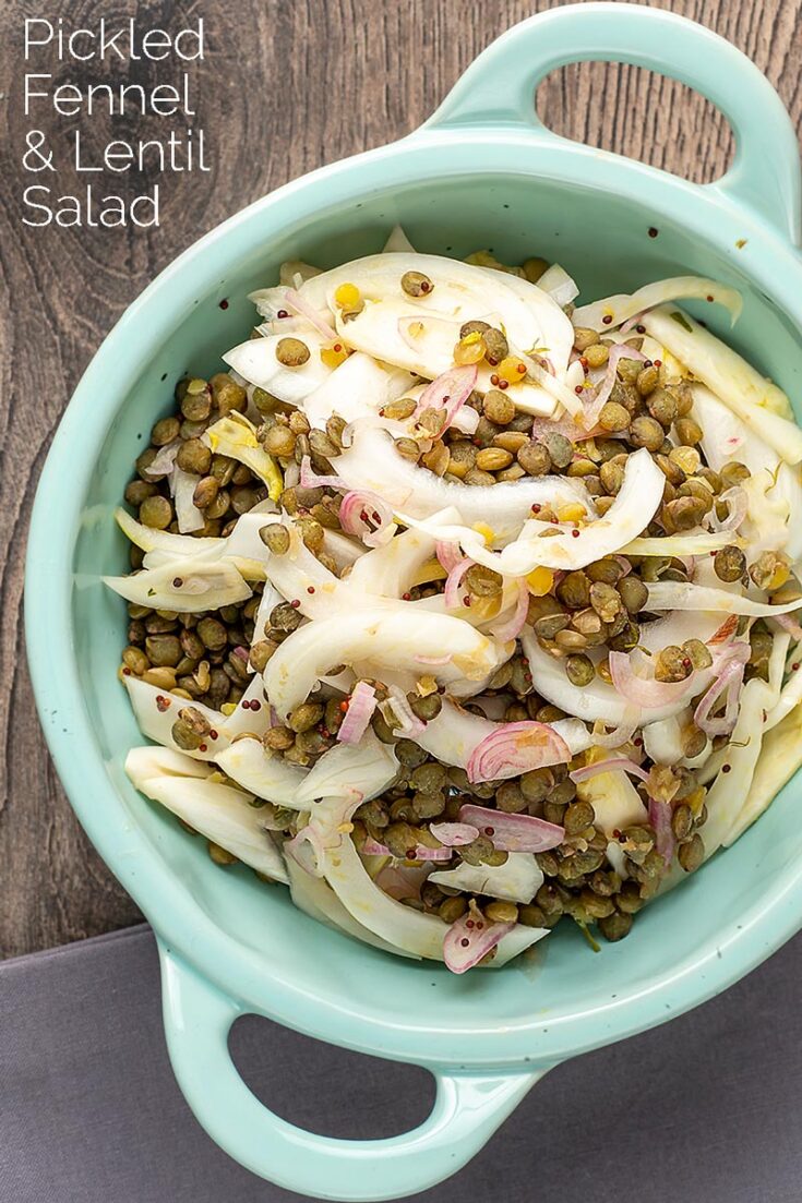 Pickled Fennel Salad with Puy Lentils Krumpli