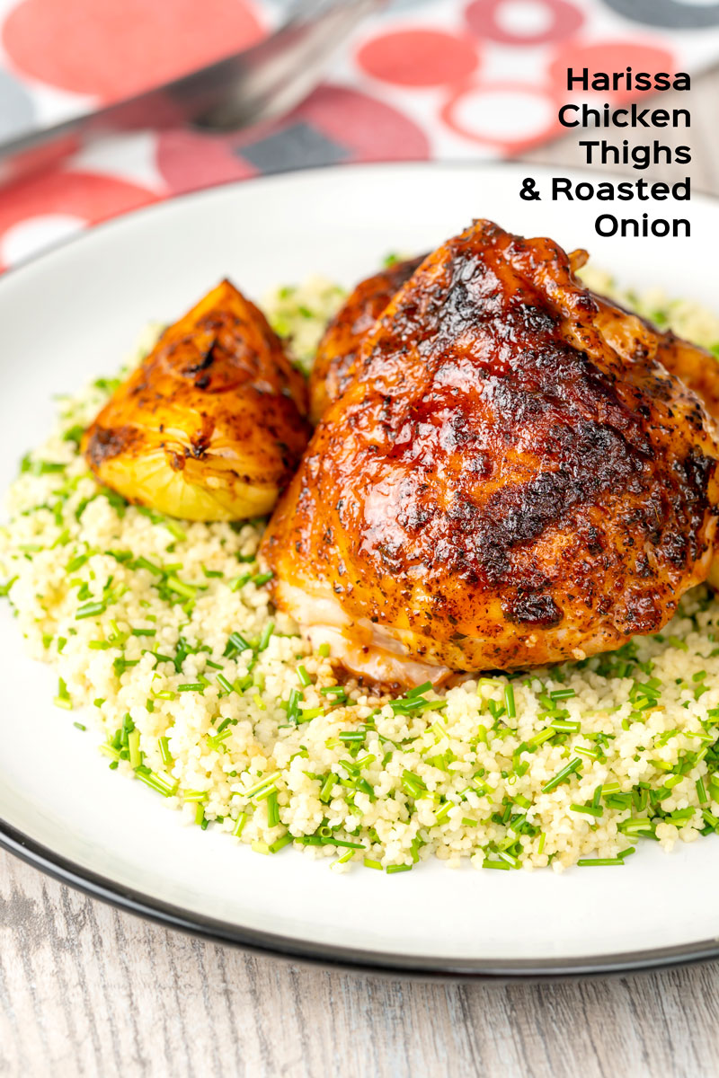 Spicy Harissa Chicken Thighs Krumpli