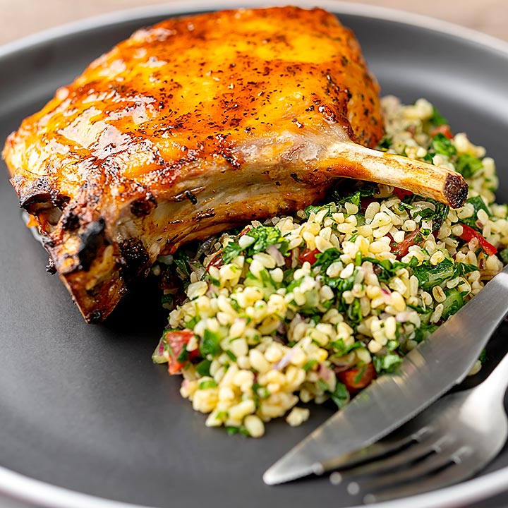 Harissa Roast Pork Chops Recipe