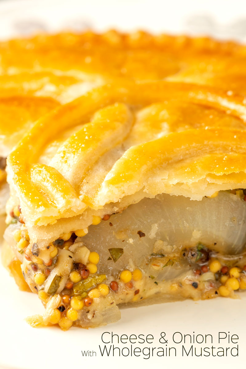 Cheese and Onion Pie with Potatoes & Mustard Krumpli