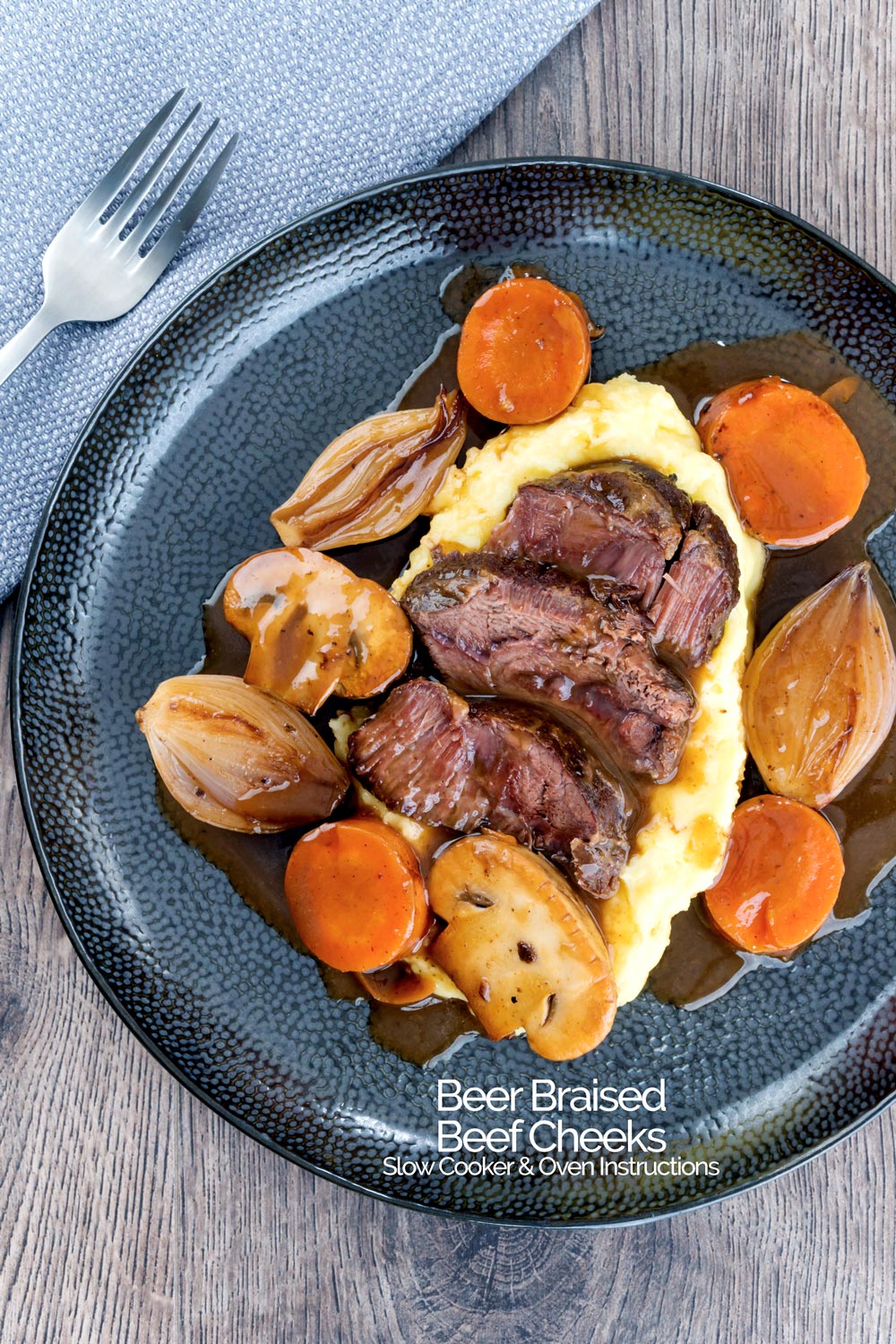 Beer Braised Beef Cheeks Slow Cooker or Oven! Krumpli