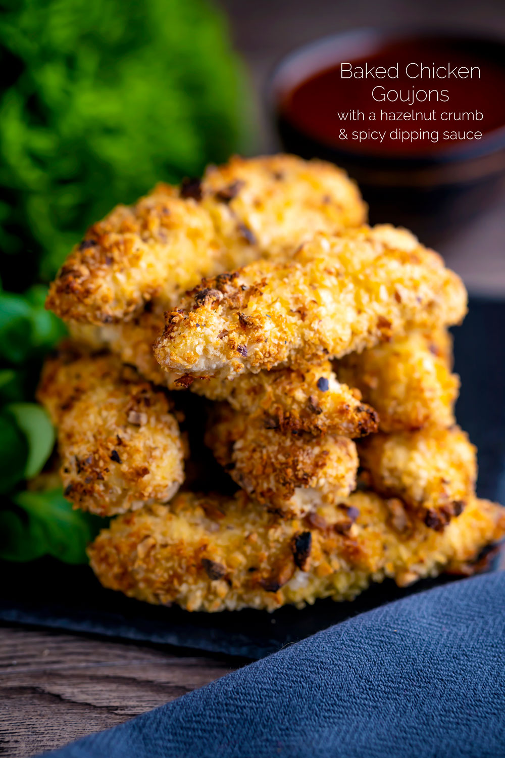 Chicken Goujons in Crispy Hazelnut Breadcrumbs Krumpli