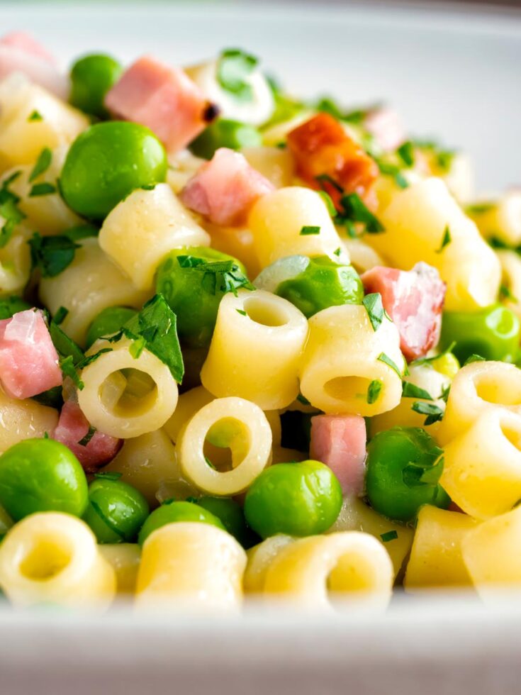 Pasta with Peas or Pasta e Piselli Krumpli