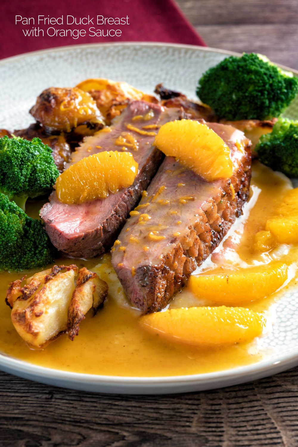 Pan Fried Duck Breast with Orange Sauce - Krumpli