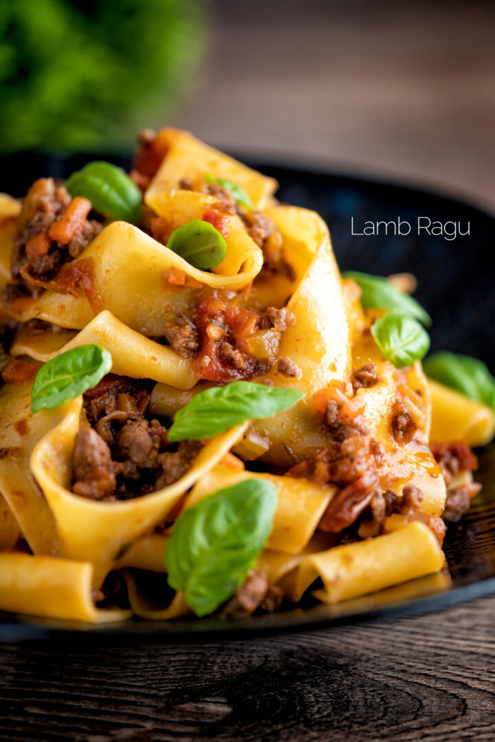 Braised Lamb Ragu with Pappardelle Pasta Krumpli