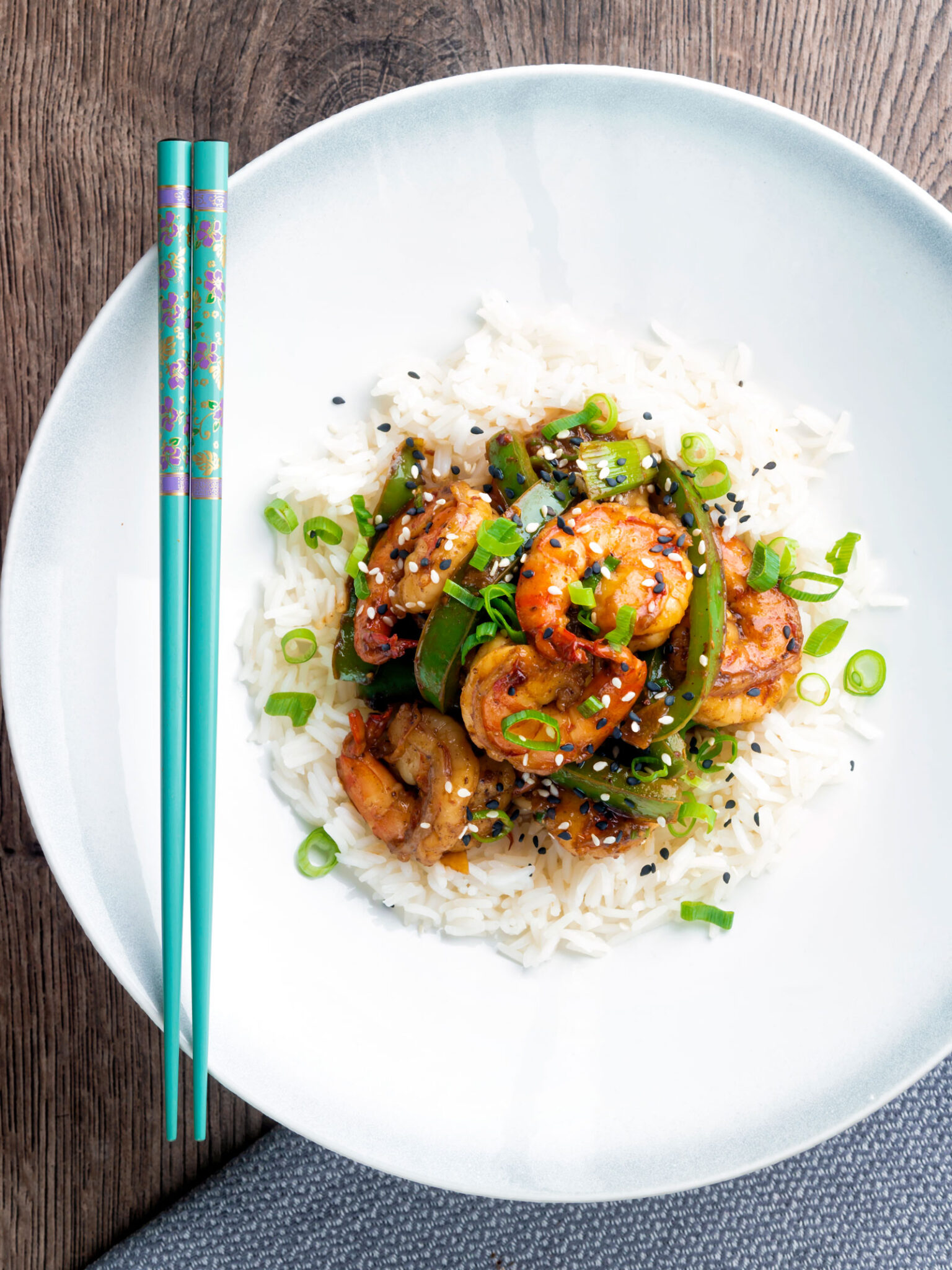 Szechuan Prawns Quick Spicy Stir Fry Krumpli
