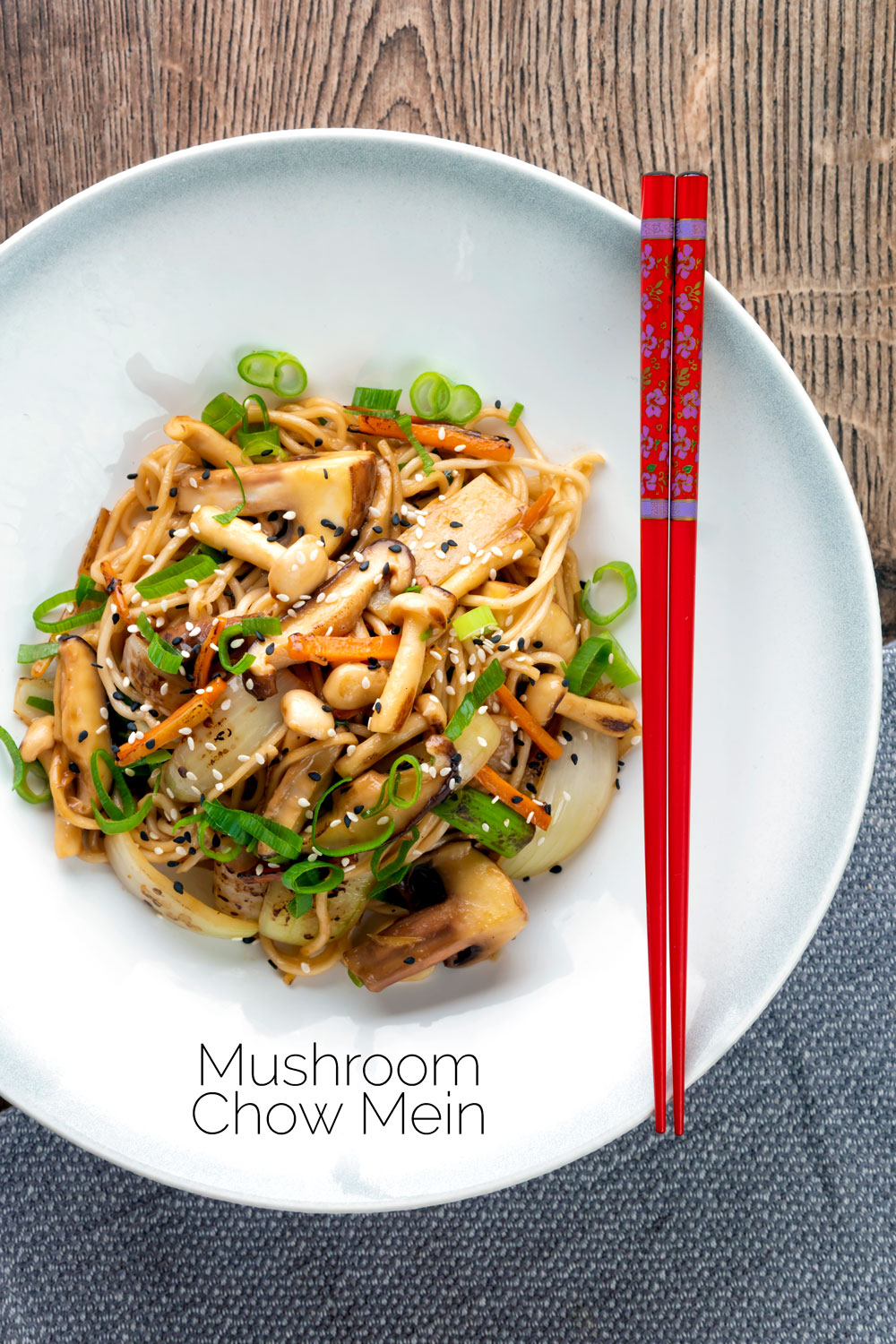Mushroom Chow Mein Vegetarian Fakeaway Krumpli