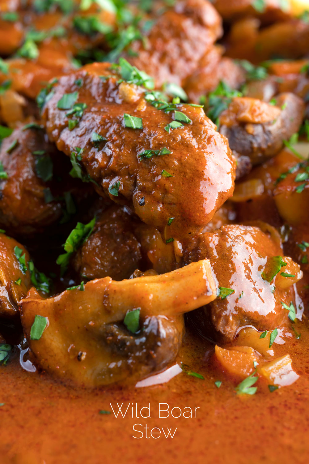 Wild Boar Stew with Mushrooms Krumpli