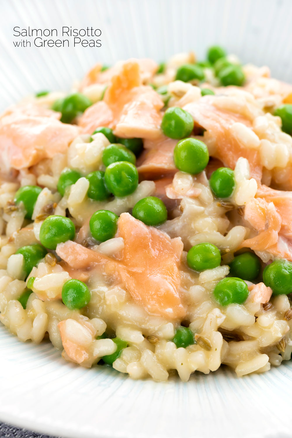 Salmon Risotto with Green Peas & Fennel Seeds - Krumpli