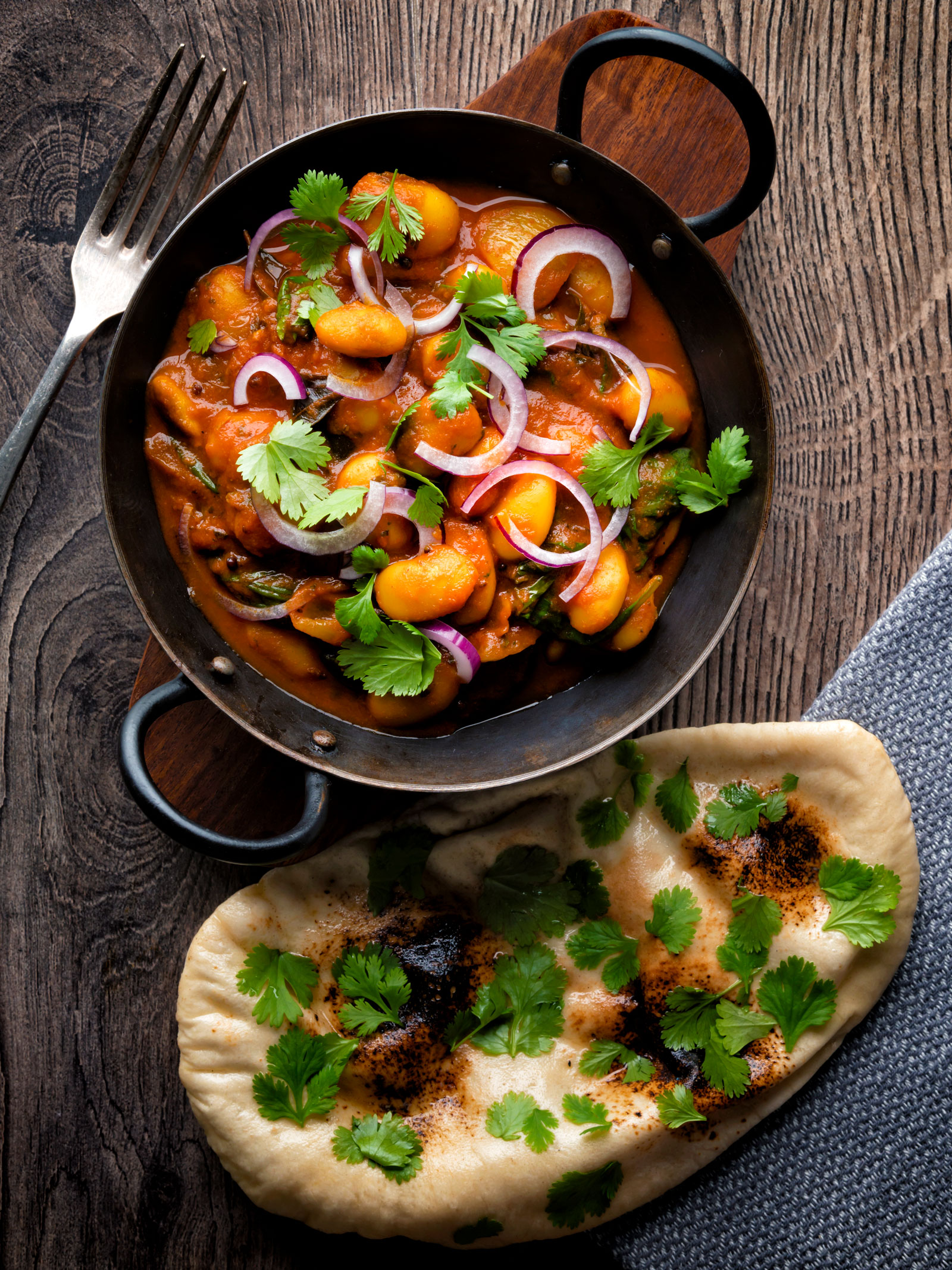 Vegan Butter Bean Curry With Spinach in 30 Minutes | Krumpli