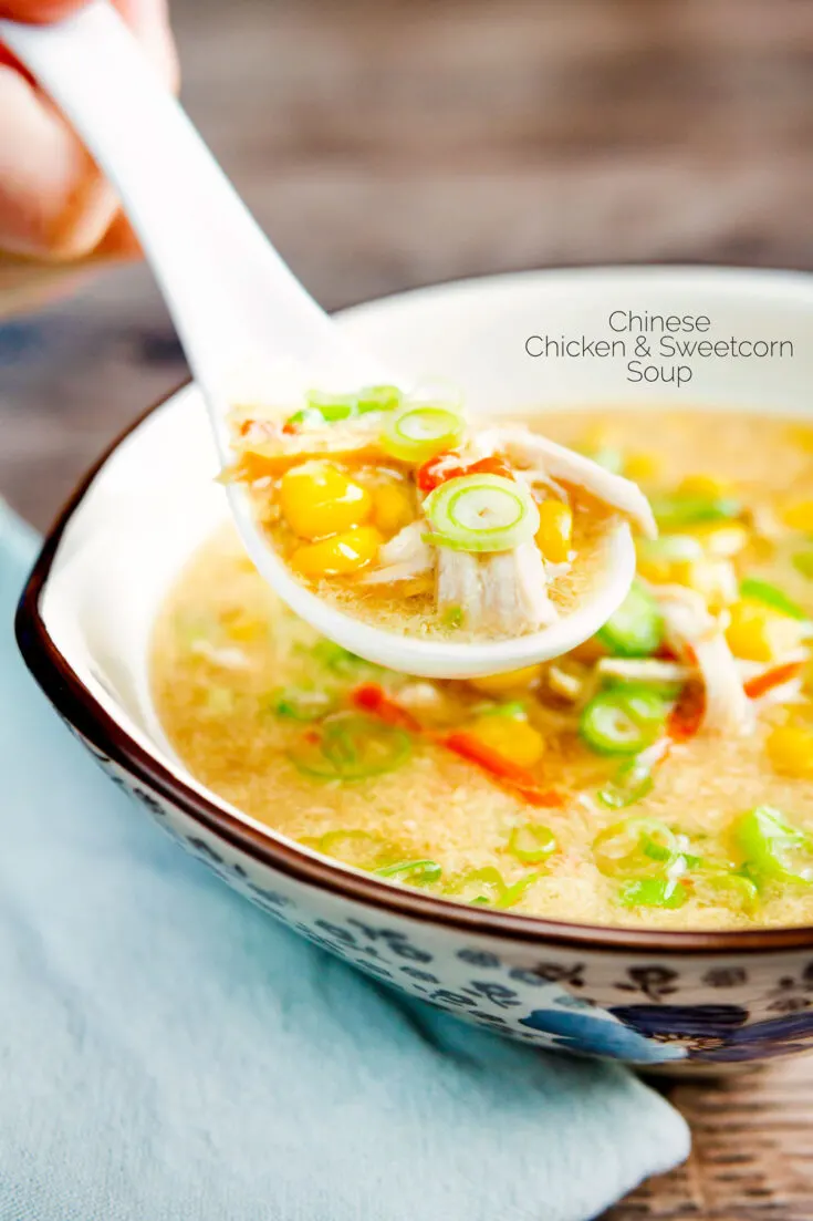 Chinese Chicken and Sweetcorn Soup Fakeaway - Krumpli