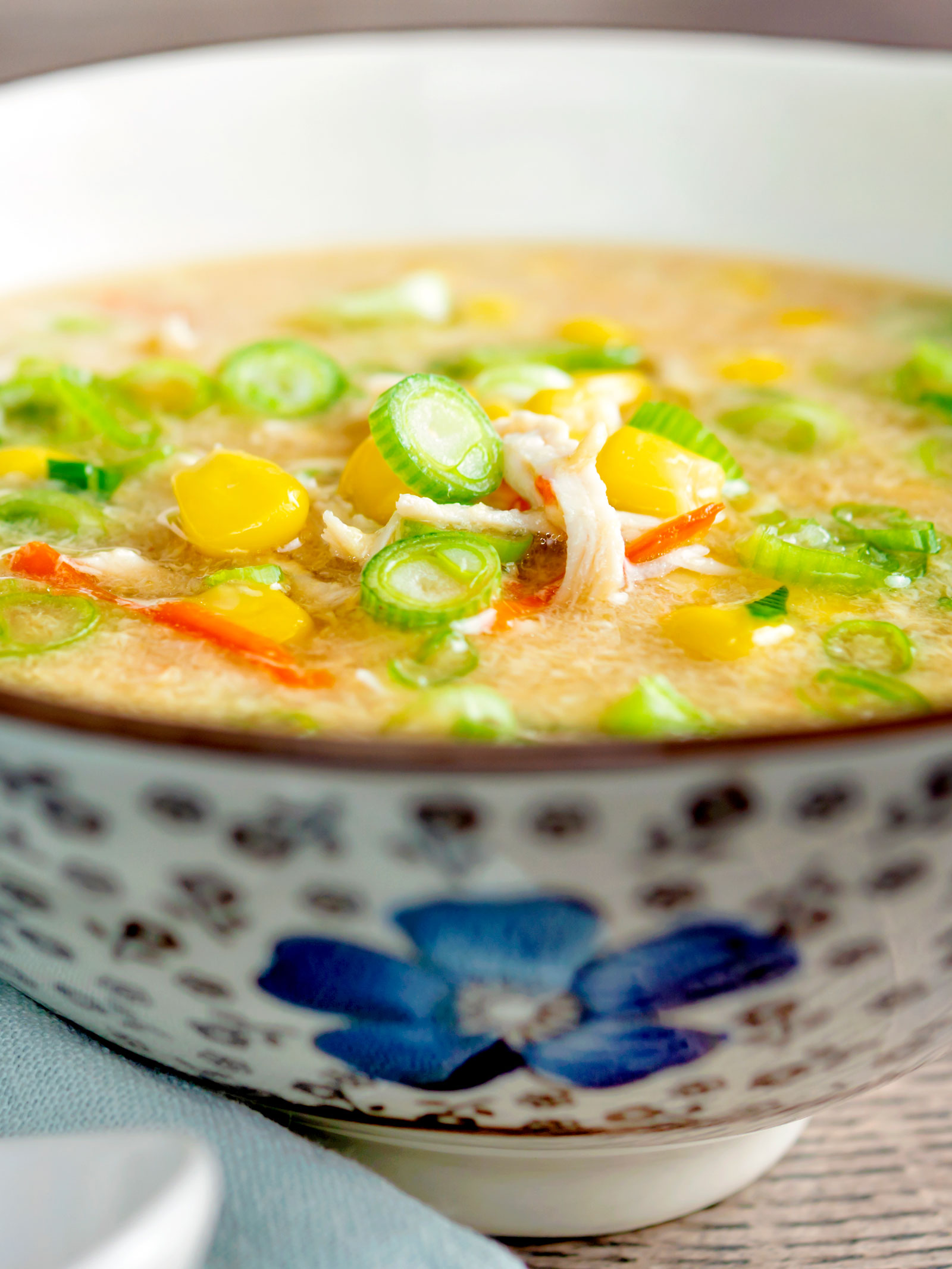 Chinese Chicken and Sweetcorn Soup Fakeaway - Krumpli