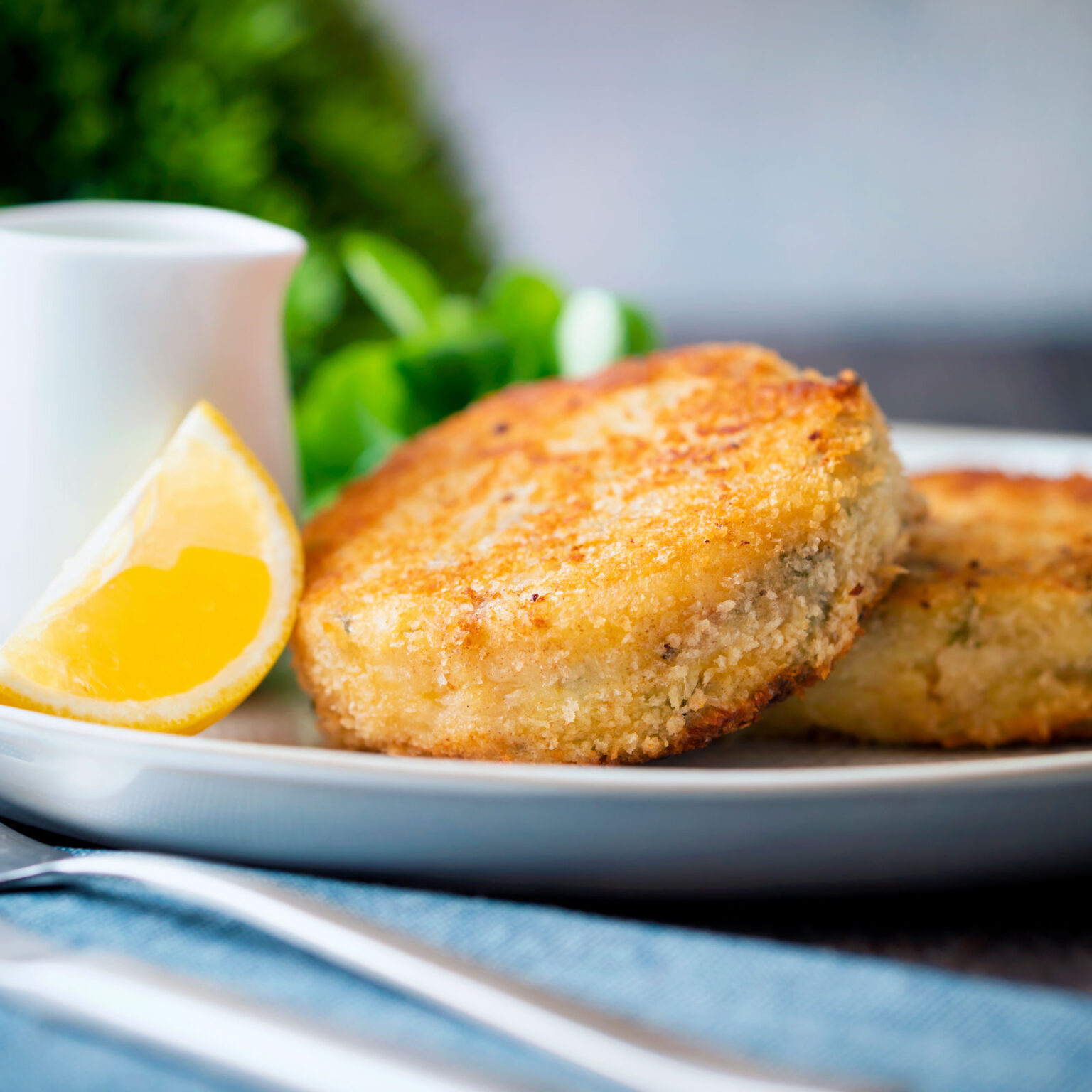 Smoked Haddock Fish cakes with Capers Krumpli