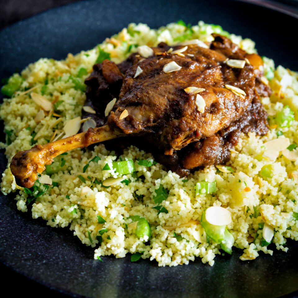 Tamarind Duck Legs With Dates and Almonds - Krumpli