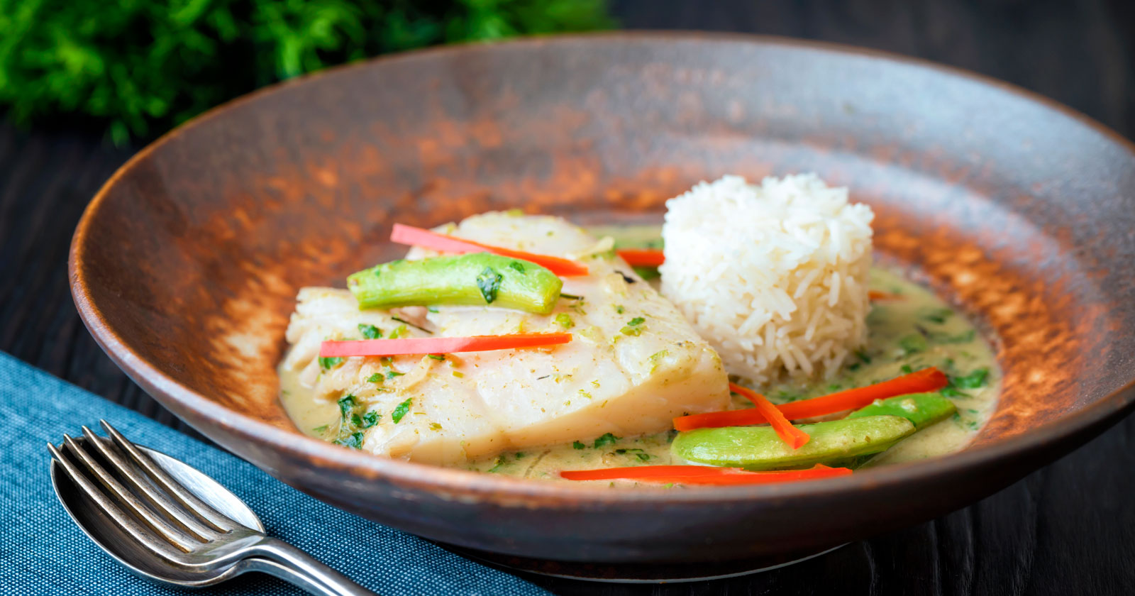 Thai Green Fish Curry with Cod Loin