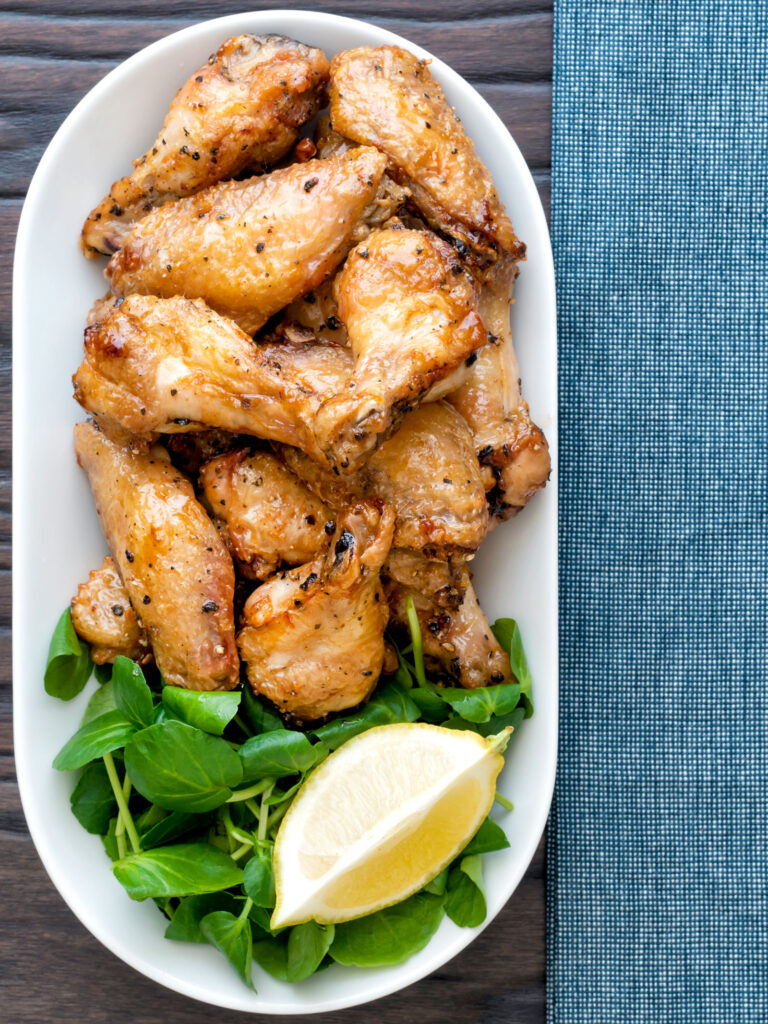 Lemon Pepper Wings, Baked, Grilled or Air Fried Krumpli