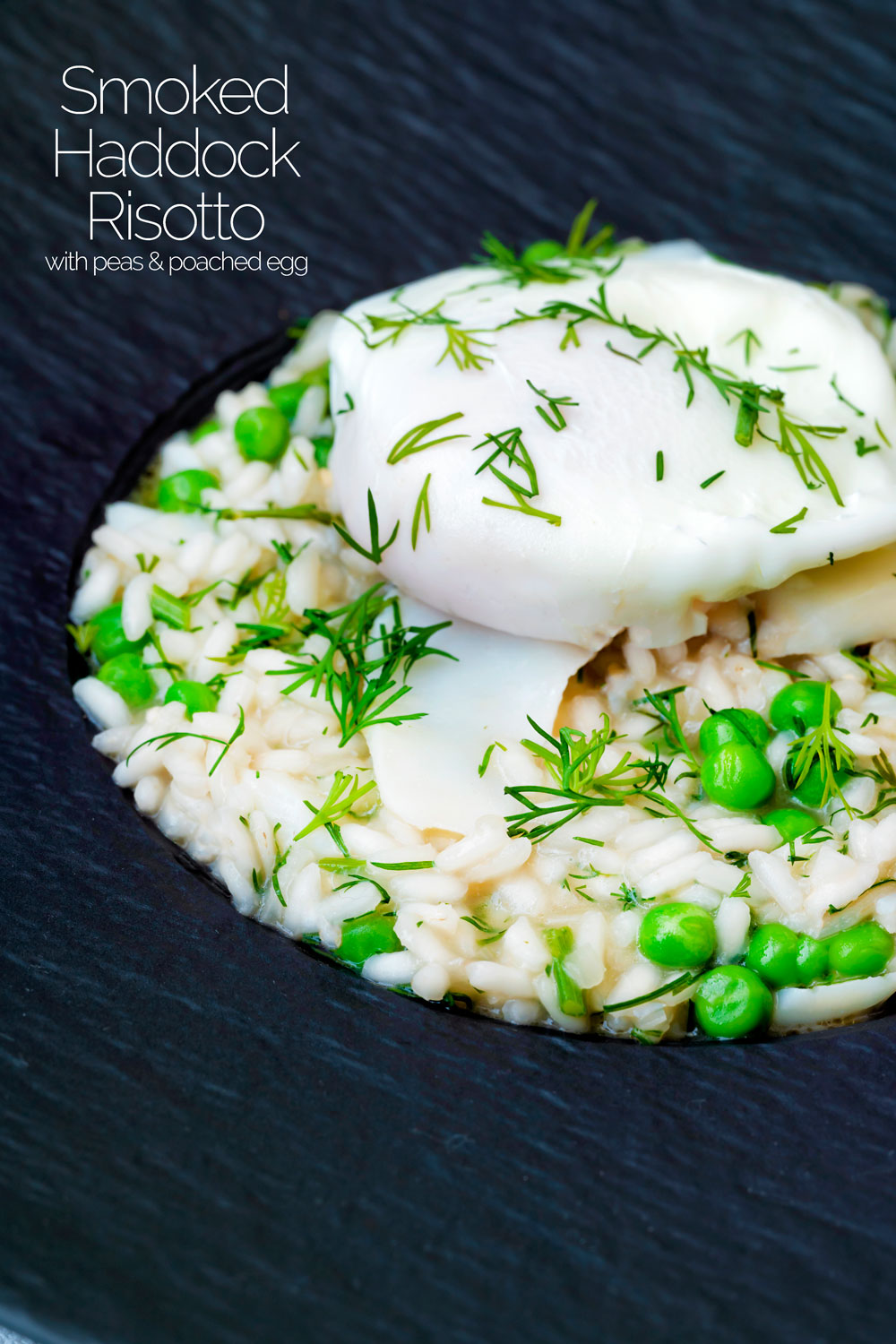 Smoked Haddock Risotto with Peas Krumpli