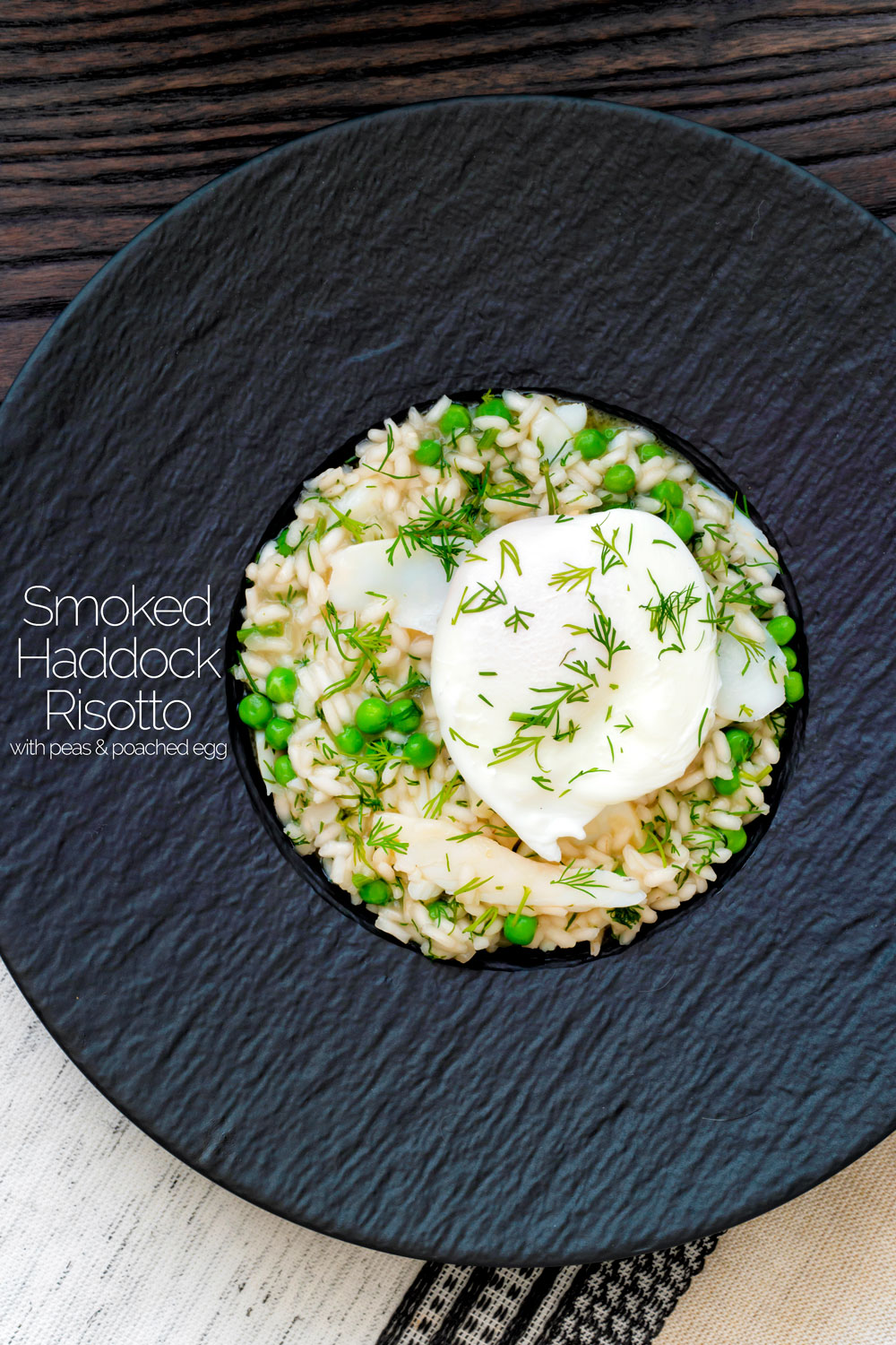 Smoked Haddock Risotto with Peas Krumpli