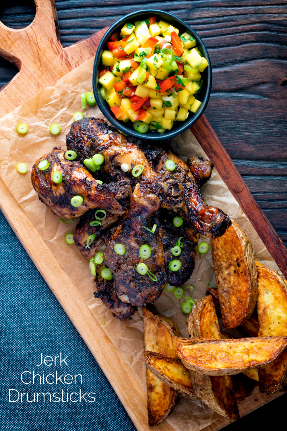Jerk Chicken Drumsticks Baked or Air Fried Krumpli