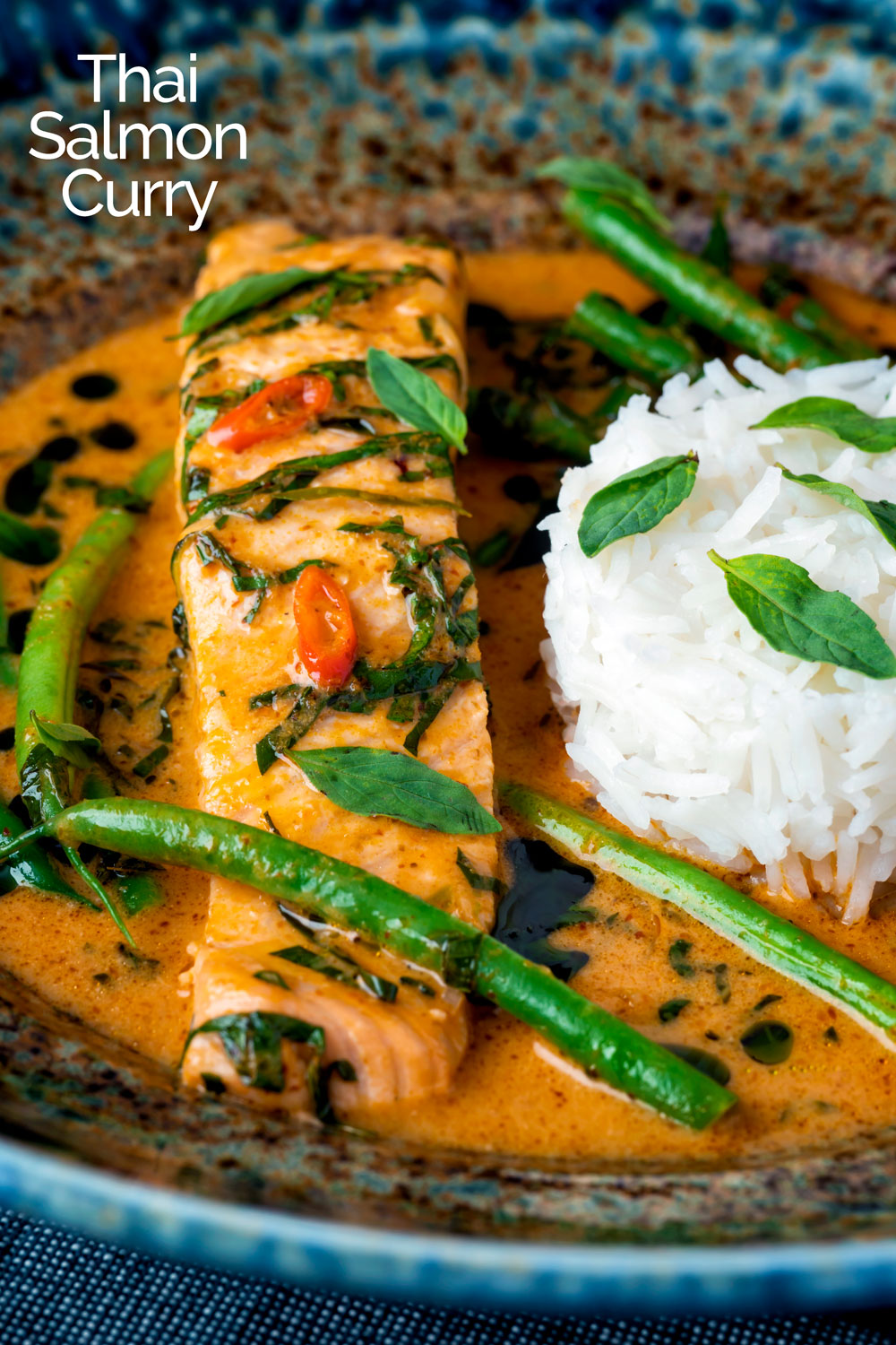 Red Thai Salmon Curry with Green Beans - Krumpli
