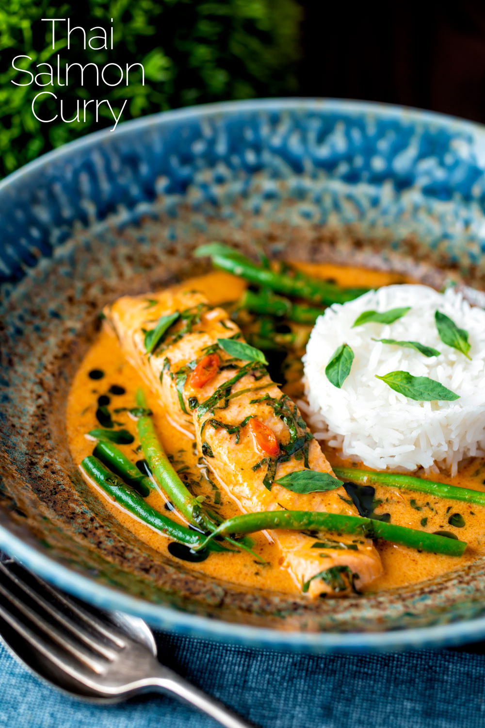 Red Thai Salmon Curry with Green Beans - Krumpli