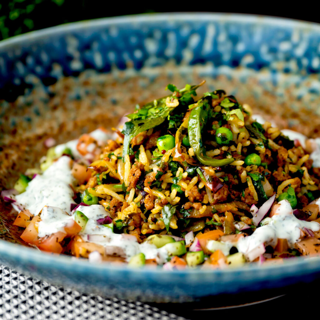Indian Lamb Keema Rice Krumpli