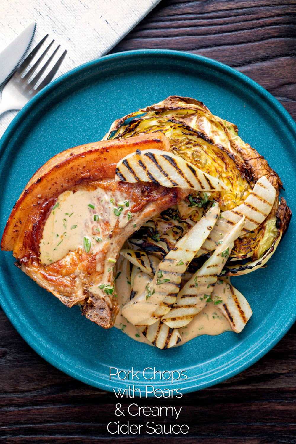 Pork Chops with Pears and Creamy Cider Sauce Krumpli