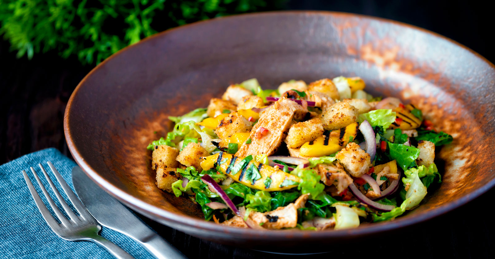 Crunchy Chicken & Mango Salad