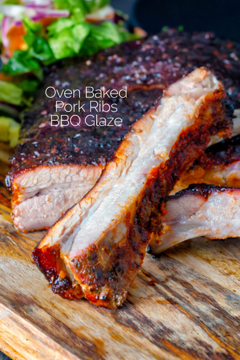 Oven Baked Ribs in a Sticky BBQ Glaze Krumpli