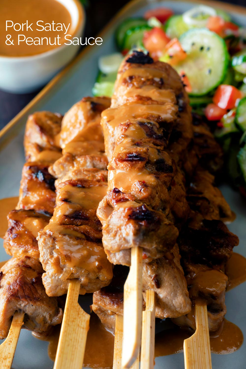 Pork Satay with Peanut Sauce Krumpli