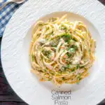 Canned Salmon Pasta with Creme Fraiche - Krumpli