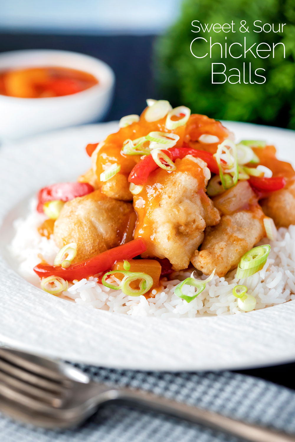 Sweet and Sour Chicken Balls in Crispy Batter Krumpli