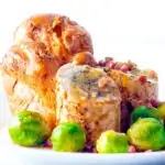 Chicken ballotine with sage and onion stuffing, bacon gravy, Yorkshire pudding & sprouts.
