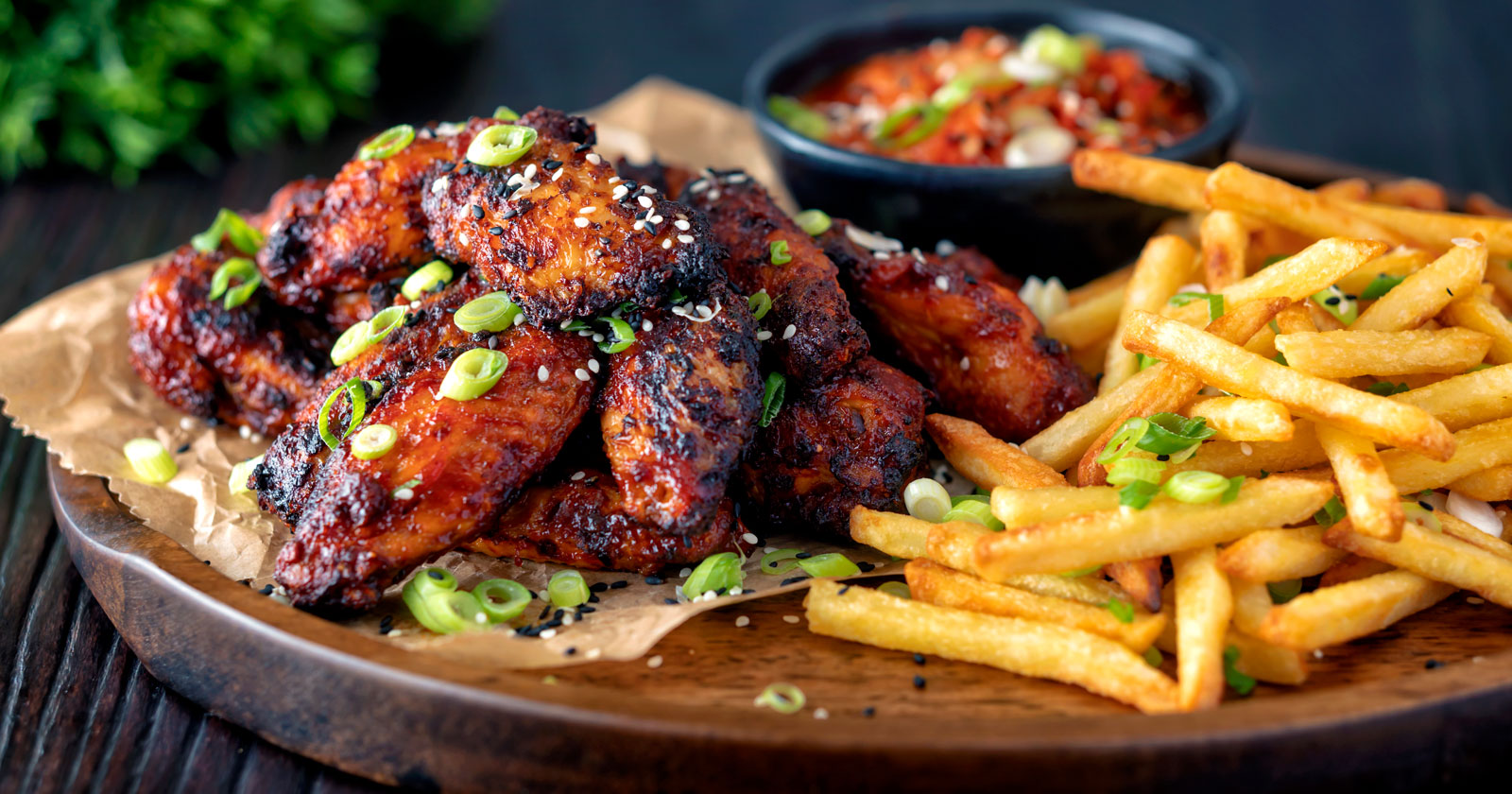 Korean Chicken Wings with a Gochujang Glaze - Krumpli