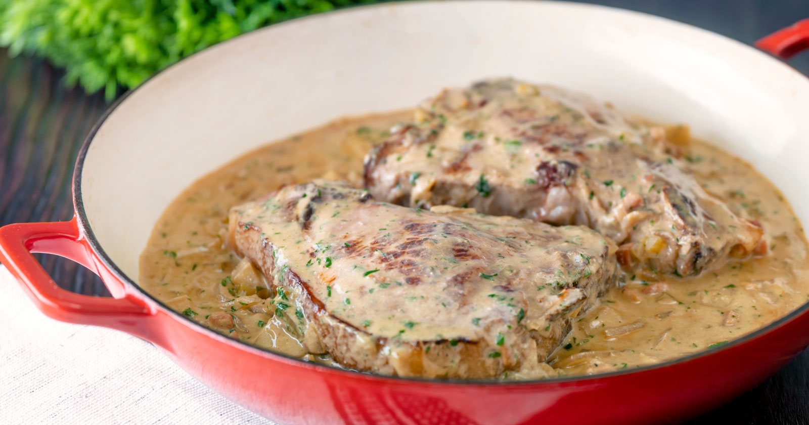 Normandy Pork Chops with Apple and Cider - Krumpli