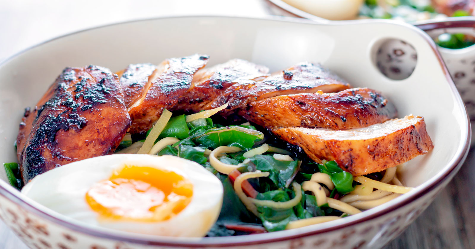 Chicken Ramen with Hoisin and Chard Krumpli