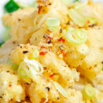 Close up crispy fried salt and pepper squid.