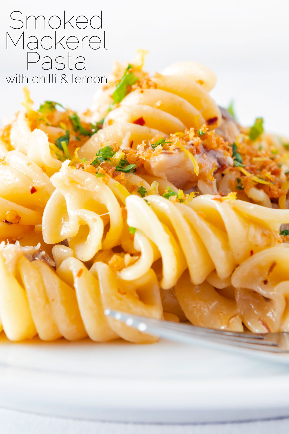 Smoked Mackerel Pasta With Chilli & Lemon Krumpli