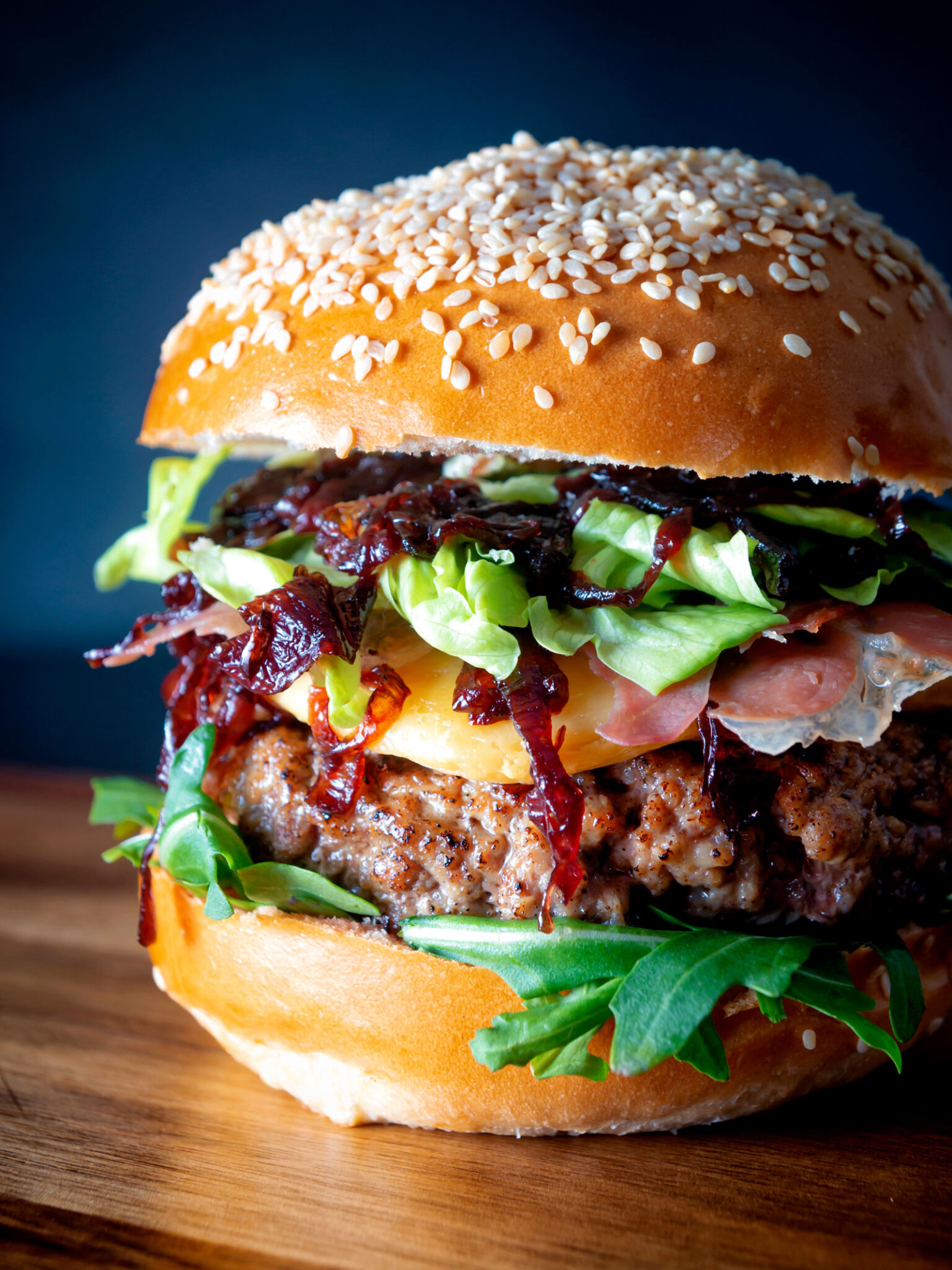 Veal Burgers with Port Onions Krumpli