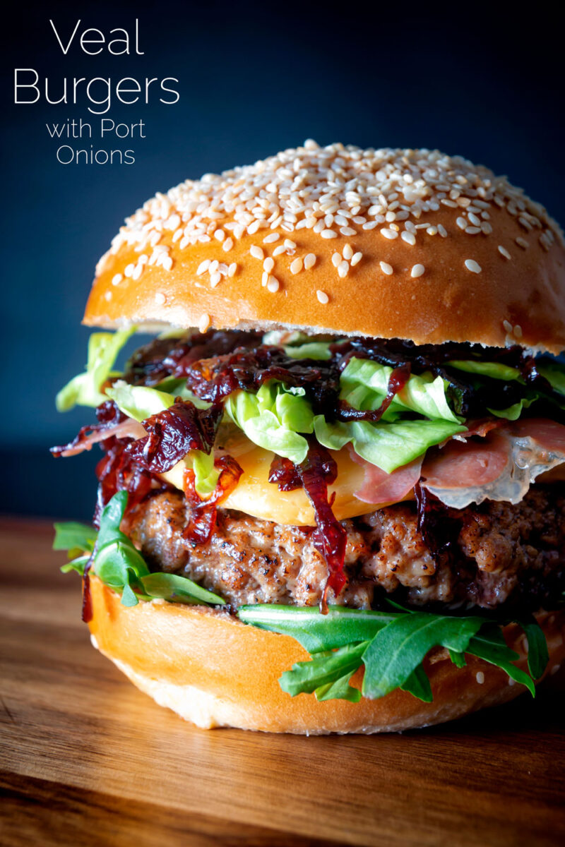 Veal Burgers with Port Onions Krumpli
