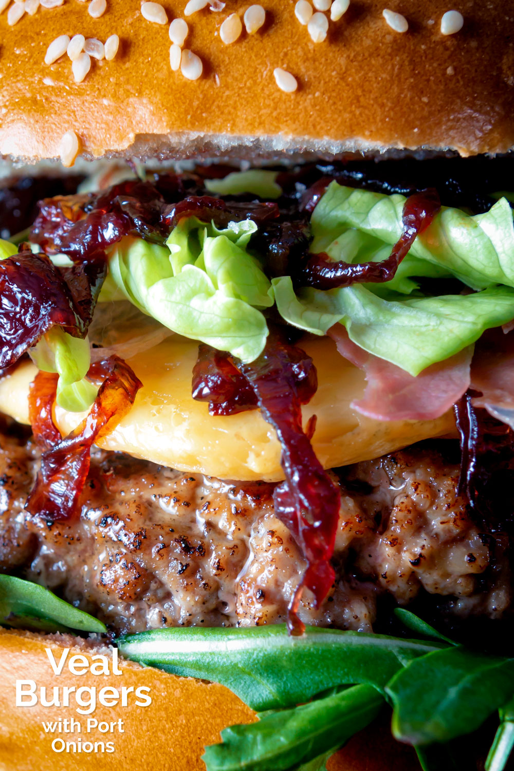 Veal Burgers with Port Onions Krumpli