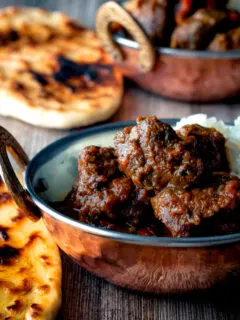 Indian-inspired beef vindaloo curry.