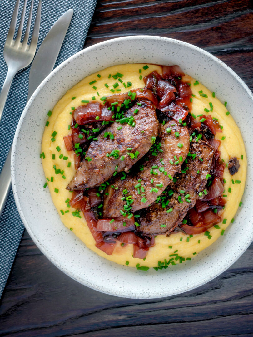 Pan-Fried Lambs Liver and Port Onions - Krumpli