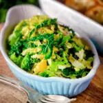 Buttered savoy cabbage with fennel seeds.