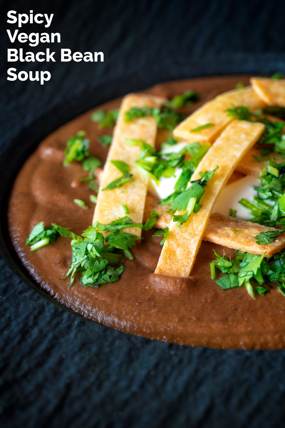 Spicy Black Bean Soup with Mexican Influences Krumpli