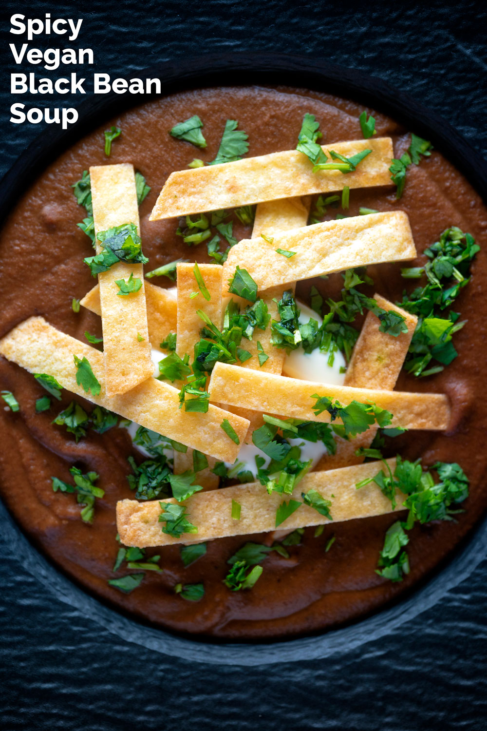 Spicy Black Bean Soup with Mexican Influences Krumpli
